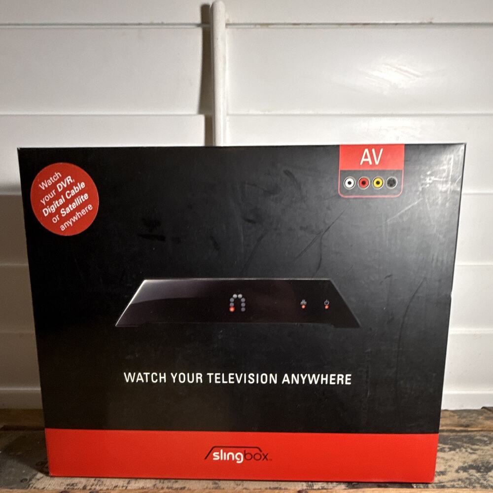 Slingbox AV SB240-100 Media Streaming Box Ethernet Composite RCA 480i Black